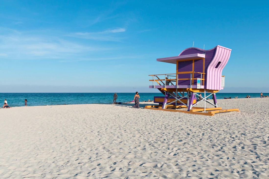 Strandhutten in Miami